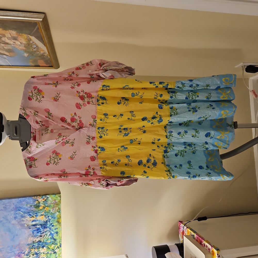 Mary Marshmallow flowered tiered dress